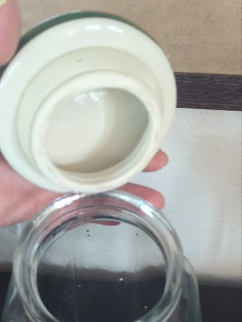 Apple-Print Glass Pantry Jars with White Lids - Set of 2